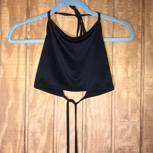 ❤️Black halter crop top